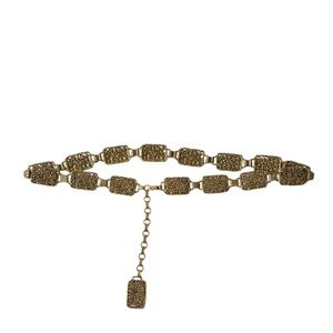 Gold Tone Link Adjustable Waist Chain Belt